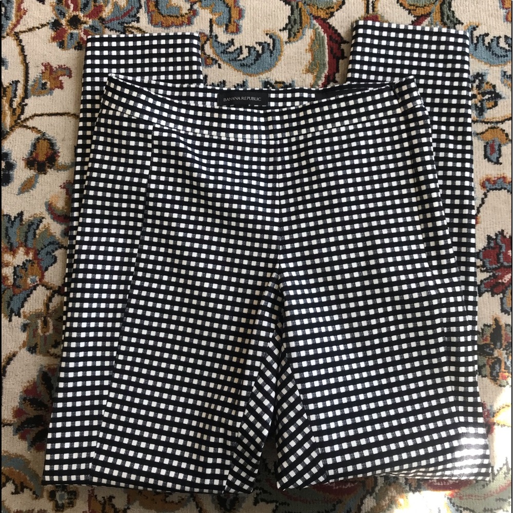 Banana Republic Gingham Style Dress Pants